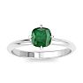 Emerald Ring: 1 Carat Emerald Ring Image-1