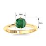 Emerald Ring: 1 Carat Emerald Ring Image-5