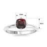 Garnet Ring: 1 Carat Garnet Ring Image-5