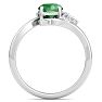 Emerald Ring: 1 1/4 Carat Emerald and Diamond Ring Image-3