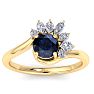 Sapphire Ring: 1 1/4 Carat Sapphire and Diamond Ring Image-1