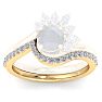 1/2 Carat Matching Diamond Band 14K Yellow Gold Image-1