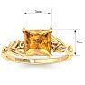 Citrine Ring: 1 1/2 Carat Citrine Ring Image-5