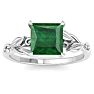 Emerald Ring: 1 1/2 Carat Emerald Ring Image-1