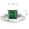 Emerald Ring: 1 1/2 Carat Emerald Ring Image-5