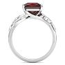 Garnet Ring: 1 1/2 Carat Garnet Ring Image-3