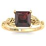 Garnet Ring: 1 1/2 Carat Garnet Ring Image-1