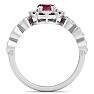 Ruby Ring: 2 Carat Ruby and Diamond Ring Image-3