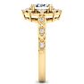 1 Carat Oval Shape Halo Diamond Engagement Ring In 14K Yellow Gold Image-4
