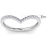 1/3 Carat Diamond Band 14K White Gold Image-5