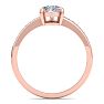 1 1/4 Carat Pear Shape Diamond Engagement Ring In 14K Rose Gold Image-3
