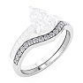 1/5 Carat Diamond Band 14K White Gold Image-2