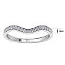 1/5 Carat Diamond Band 14K White Gold Image-5