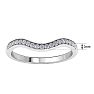 1/5 Carat Diamond Band 14K White Gold Image-5