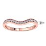 1/5 Carat Diamond Band 14K Rose Gold Image-5