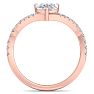 1 1/2 Carat Pear Shape Diamond Engagement Ring In 14K Rose Gold Image-3