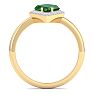 Emerald Ring: 1 3/4 Carat Emerald and Diamond Ring Image-3