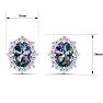 Mystic Topaz Earrings: 2 1/2 Carat Mystic Topaz and Diamond Earrings Image-5