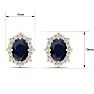 Sapphire Earrings: 2 1/2 Carat Sapphire and Diamond Earrings Image-5
