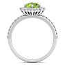 Peridot Ring: 2 Carat Peridot and Diamond Ring Image-3