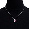 Pink Topaz Necklace: 1 3/4 Carat Pink Topaz and Diamond Necklace Image-6