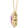 Pink Topaz Necklace: 1 3/4 Carat Pink Topaz and Diamond Necklace Image-3