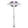 Amethyst Ring: 1 1/5 Carat Amethyst and Diamond Ring Image-4