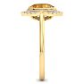 Citrine Ring: 1 1/5 Carat Citrine and Diamond Ring Image-4