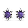 Amethyst Earrings: 1 1/2 Carat Amethyst Earrings Image-2