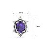 Amethyst Earrings: 1 1/2 Carat Amethyst Earrings Image-5
