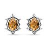 Citrine Earrings: 1 1/2 Carat Citrine Earrings Image-2