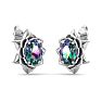 Mystic Topaz Earrings: 2 Carat Mystic Topaz Earrings Image-4