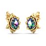 Mystic Topaz Earrings: 2 Carat Mystic Topaz Earrings Image-4