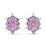 Pink Topaz Earrings: 2 Carat Pink Topaz Earrings Image-2