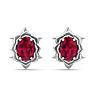 Ruby Earrings: 2 Carat Ruby Earrings Image-2