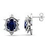 Sapphire Earrings: 2 Carat Sapphire Earrings Image-1
