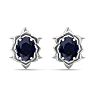 Sapphire Earrings: 2 Carat Sapphire Earrings Image-2
