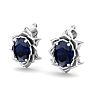 Sapphire Earrings: 2 Carat Sapphire Earrings Image-3