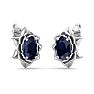 Sapphire Earrings: 2 Carat Sapphire Earrings Image-4