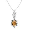 Citrine Necklace: 3/4 Carat Citrine Necklace Image-1