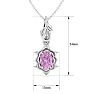 Pink Topaz Necklace: 1 Carat Pink Topaz Necklace Image-5