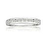 1/4 Carat Diamond Wedding Band In White Gold Image-1