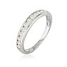 1/4 Carat Diamond Wedding Band In White Gold Image-2