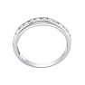 1/4 Carat Diamond Wedding Band In White Gold Image-3