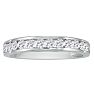 1/2 Carat Diamond Wedding Band In White Gold Image-1