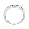1/2 Carat Diamond Wedding Band In 14 Karat White Gold Image-3