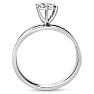 Cheap Engagement Rings, 1/8ct Petite Diamond Bridal Set in 10K White Gold Image-3
