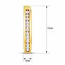 1/4 Carat Diamond Hoop Earrings In Yellow Gold Over Sterling Silver, 1/2 Inch Image-6