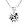 Lowest Price Ever--By Far! 1ct Diamond Pendant in 14k White Gold. UNHEARD OF PRICE! Image-1