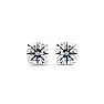 3/4 Carat Lab Grown Diamond Stud Earrings In 14 Karat White Gold Image-2